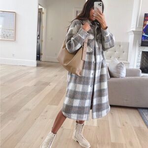 Treasure & Bond Plaid Coat